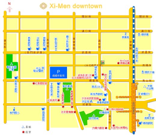 西門町地圖參考