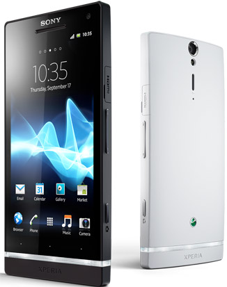 Xperia S 有兩色機身，分別為 Xperia 經典的全黑以及新增的銀黑色