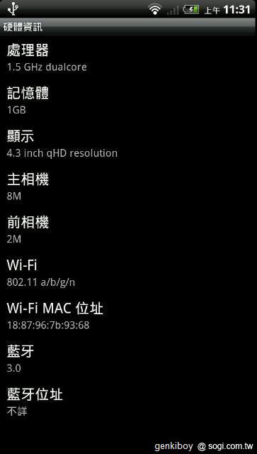74.硬體搭載 Qualcomm APQ8060, 1.5GHz 雙核處理器與 1GB RAM.jpg