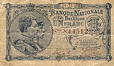 Belgium 1920 1 Franc.jpg