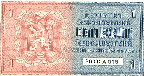 Bohemia 1939 1 Koruna B.jpg