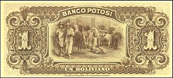 Bolivia 1894 1 Boliviano B.jpg