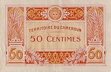 Cameroon 1922 50 Centimes B.jpg