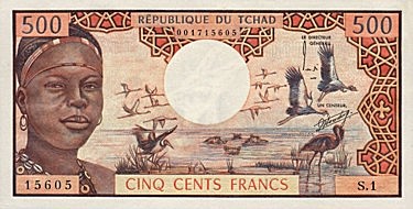 Chad 1974 500 Francs.jpg
