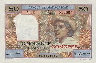 Comoros 1963 50 Francs.jpg