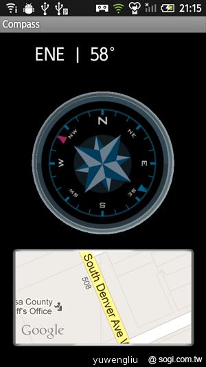 52.指南針 App 會一併顯示 Google 地圖，相當實用.png