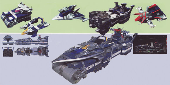 7 轟轟指揮艦, 航空母艦, 戰鬥機, 攻擊機, 壓路機.jpg