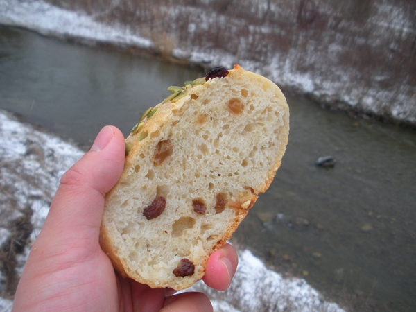 home baked bread, baked earlier in the morning