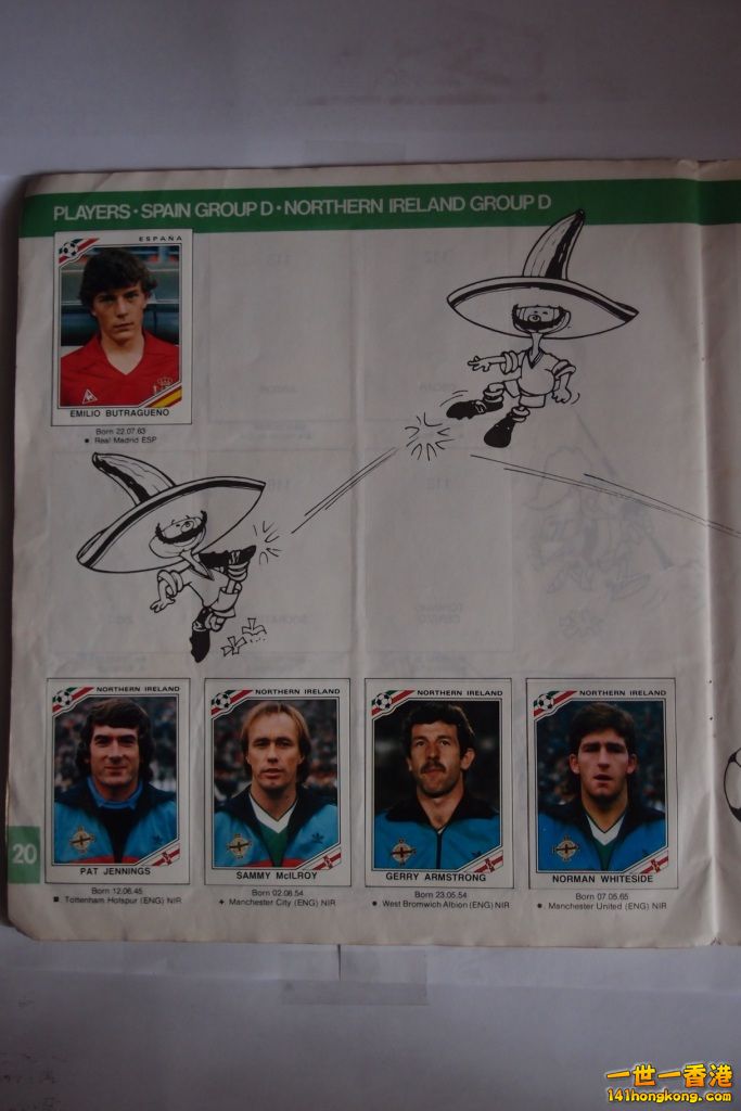 Players - Northern Ireland and Spain.JPG