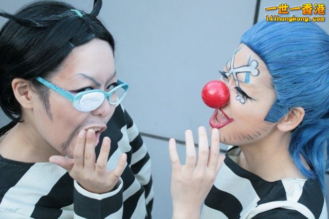 COSPLAY海賊王逃獄團隊Mr.3 Buggy03.jpg