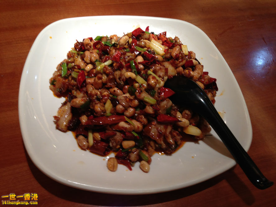 宮爆雞丁實物照