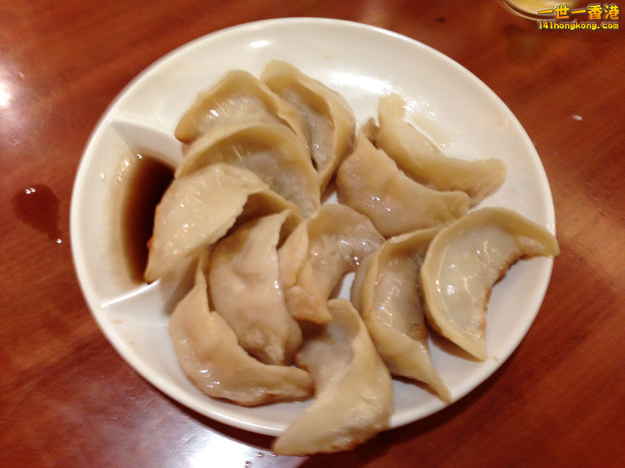 雞汁鍋貼實物照