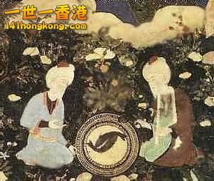 Post-Islamic Persian miniature depicting Khidr and Alexander watching the Water .jpg