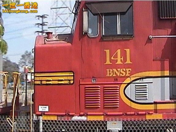 BNSF Lead, Road Switcher, Locomotive No. 141 Northbound from L.A. Harbor to El Segundo.jpg