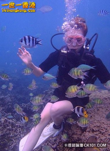 不會游泳的安心亞愛上深潛