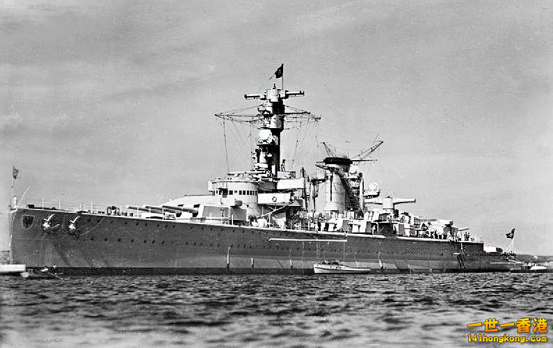 1936 picture of the Panzerschiff Deutschland, laid down in 1929, commonly design.jpg