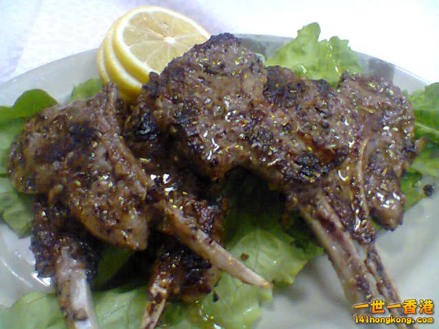 香草煎羊架－特寫