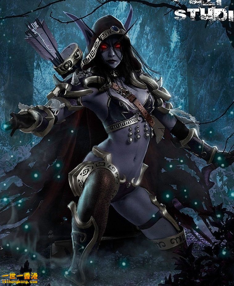 魔獸世界希爾瓦娜斯巫妖王by貓小朵02.jpg