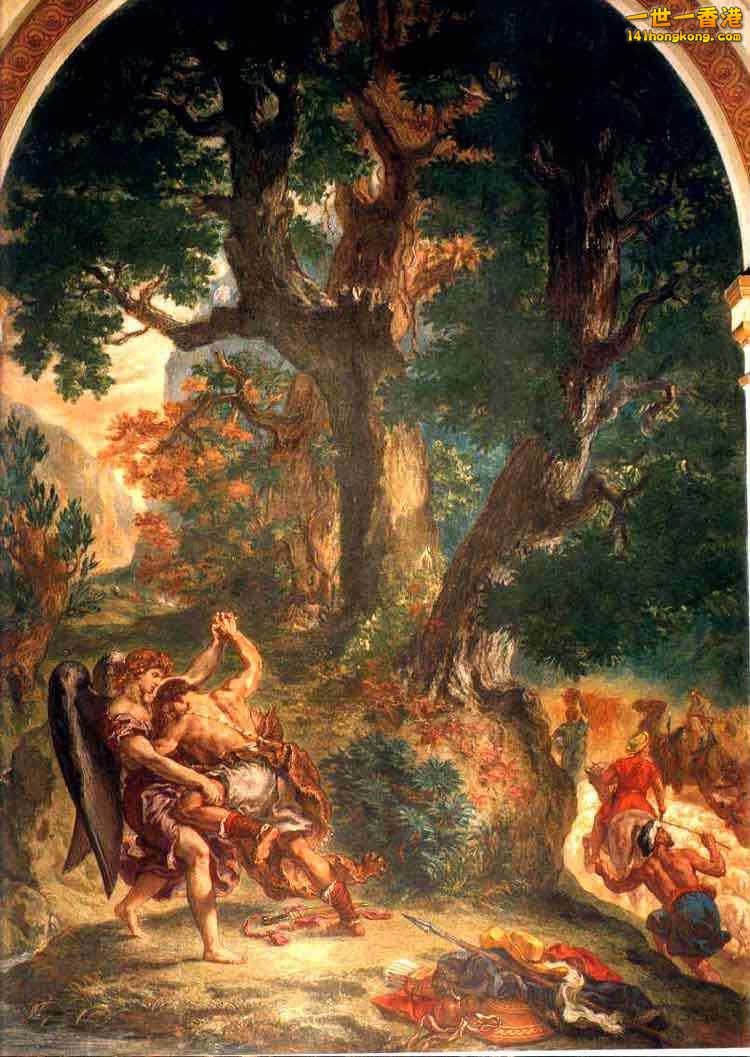 19 DELACROIX LUTTE DE JACOB AVEC L ANGE PARIS.jpg