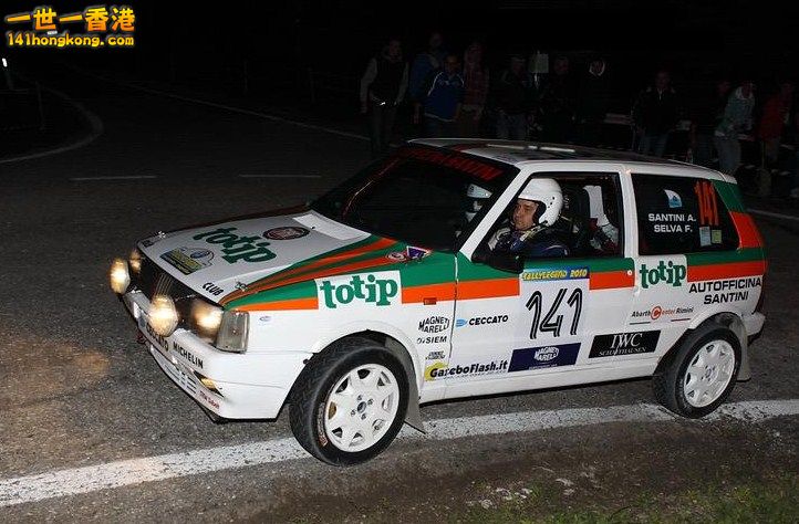 #141 Santini A. e Selva F. - Fiat Uno Turbo 1989  Rally Legend 2010.jpg