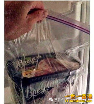 3. 把 冰淇淋裝入保鮮袋儲藏，這樣下次拿出來吃，不會硬邦邦地挖不動.jpg.jpg