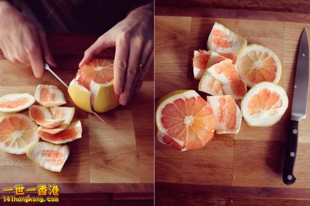 step 2  選一個切面朝下，豎著切掉果皮.jpg