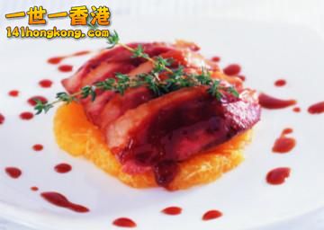 煎鴨胸伴鮮橙黑醋汁 pic.....JPG