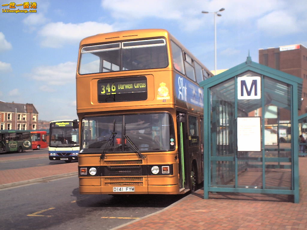 Blackburn Transport E.C.W. bodied Leyland Olympian 41, D 141 FYM.jpg