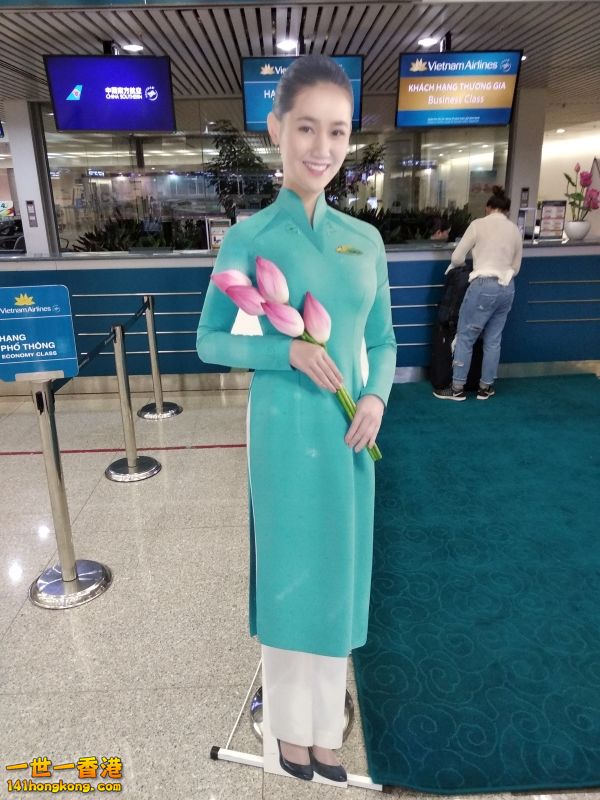 越航櫃台靚靚空姐紙板