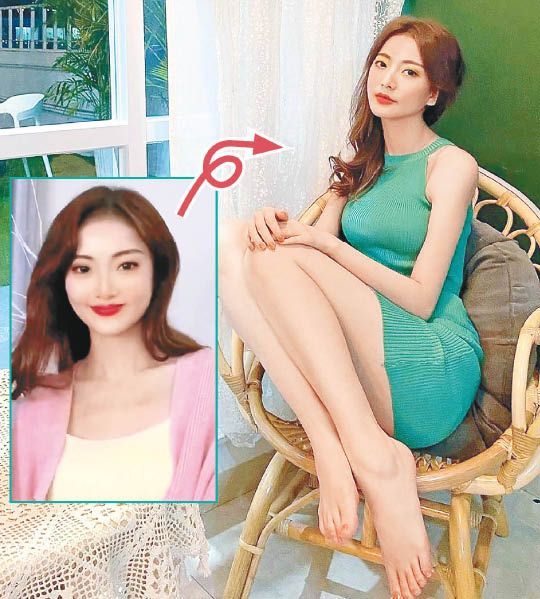 王卓淇加了瘦臉效果，變得面尖尖。.jpg