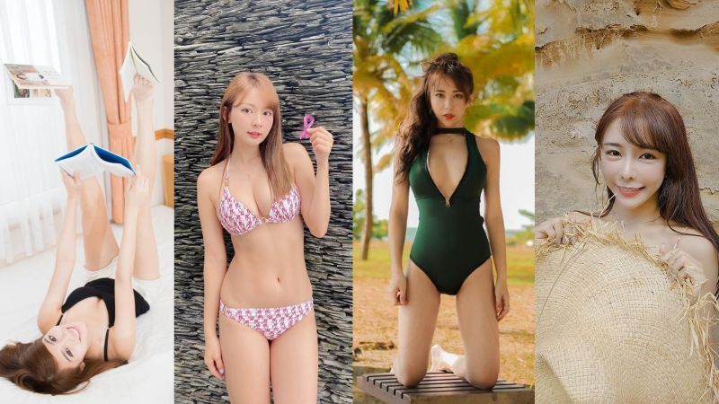 ▲4位辣妹突破尺度，揪粉絲記錄生活。（左至右：琳妲、林莎、梓梓、巫苡萱）.jpg.jpg