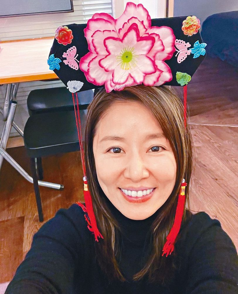 林心如相約閨密楊謹華在家歎素菜火鍋。.jpg