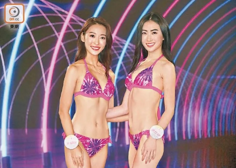 瘦削的王嫿嫿（左）與戴佳敏晒骨感美！.jpg