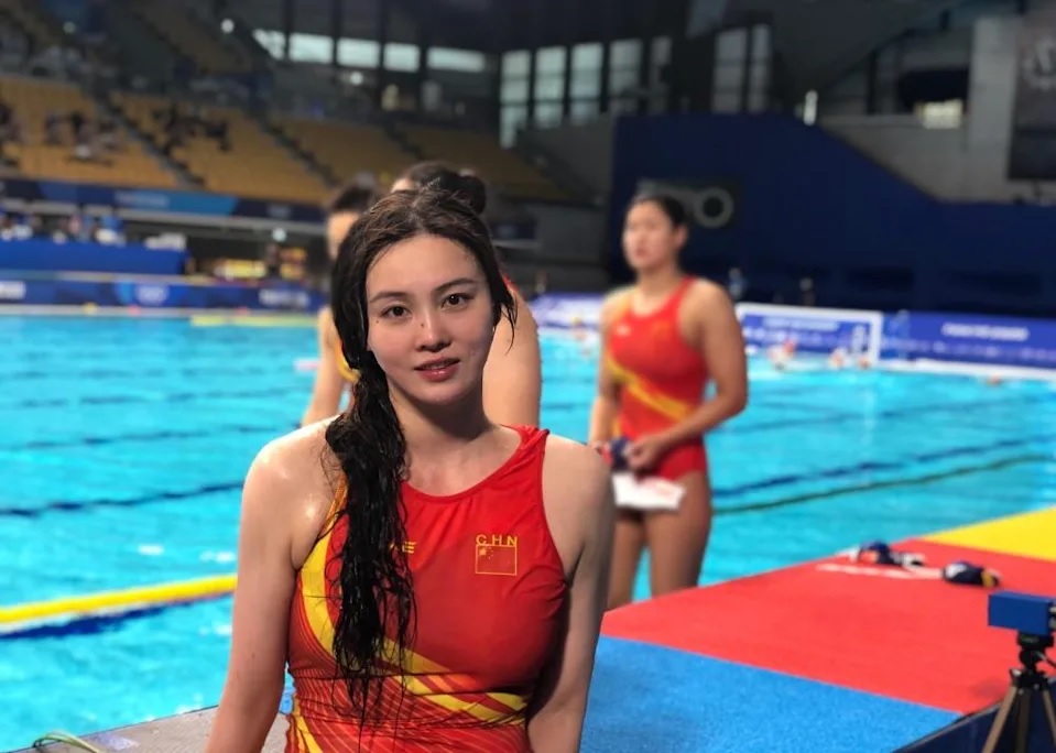 中國女子水球隊隊長熊敦瀚，她算是整個球隊的顏值擔當。.jpg
