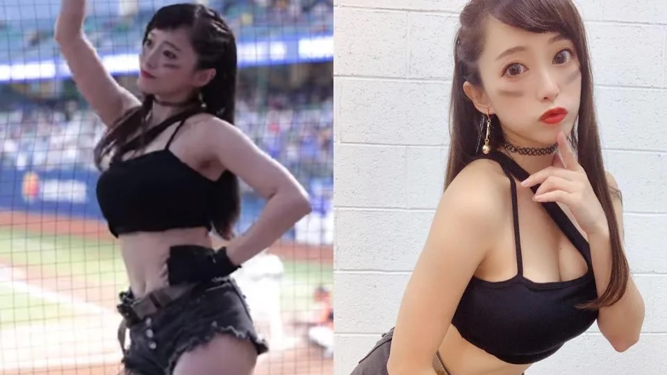 1 熱褲辣妹球場跳應援舞，本人身分曝光。.jpg