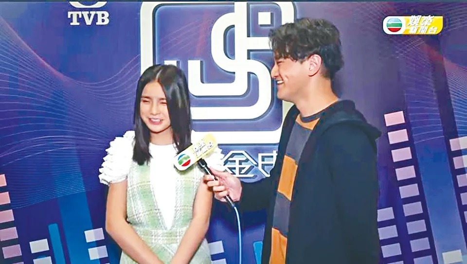 Chantel不滿意自己的表現，扁嘴兼扮喊。.jpg