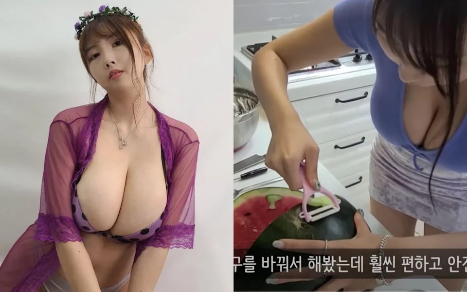 Velvet上圍太豐滿，切西瓜讓觀眾眼睛不知往哪擺。.jpg