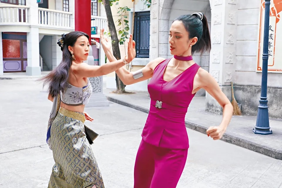 1 王君馨與姚子羚在劇中不乏動作場面。.jpg