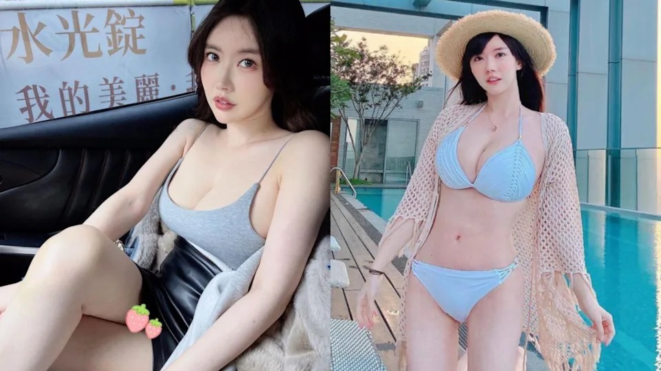 1 姚采辰用草莓貼圖遮住裙底好風光。（圖／翻攝姚采辰IG）.jpg