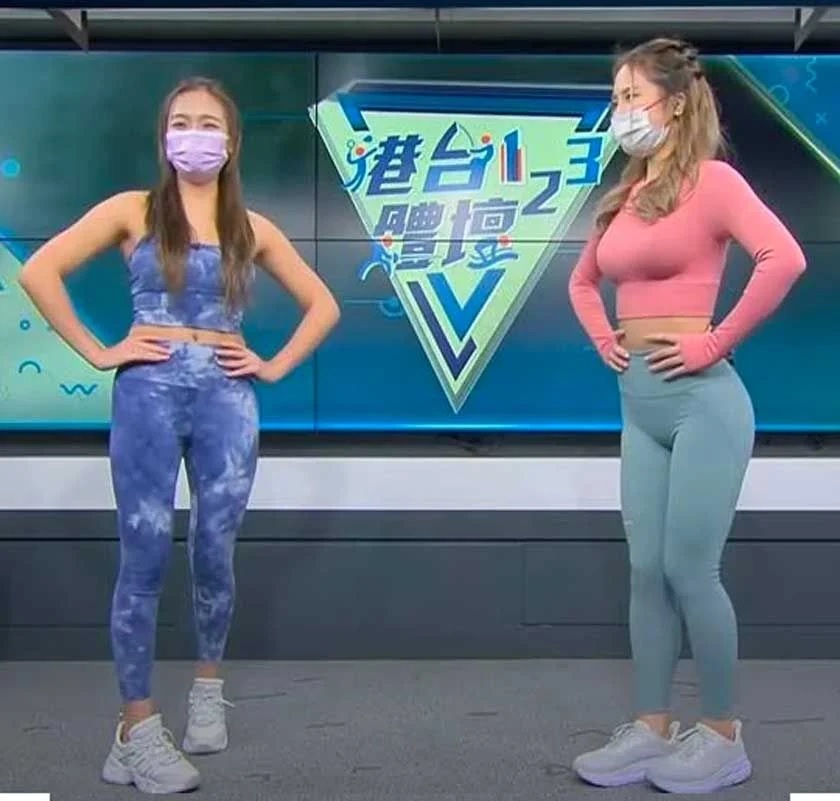 7 Icy著上粉紅色緊身衫做運動，帶來震撼的視覺效果。.jpg