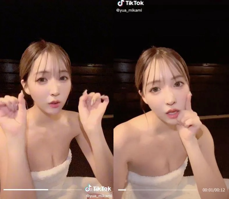 2 三上悠亞泡溫泉的畫面，吸引各國粉絲朝聖。（圖／三上悠亞抖音）.jpg.jpg