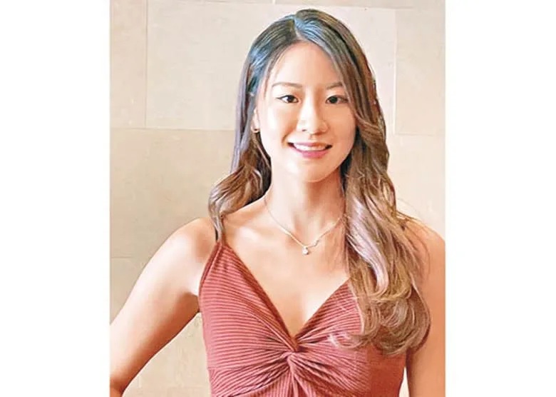 2 楊溢昨日穿上低胸裙亮相。.jpg