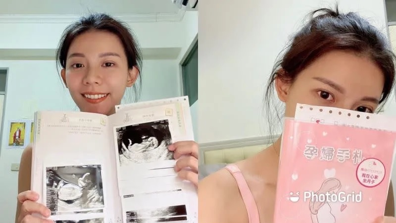 Kelly開心在社群平台上秀出超音波照。.jpg