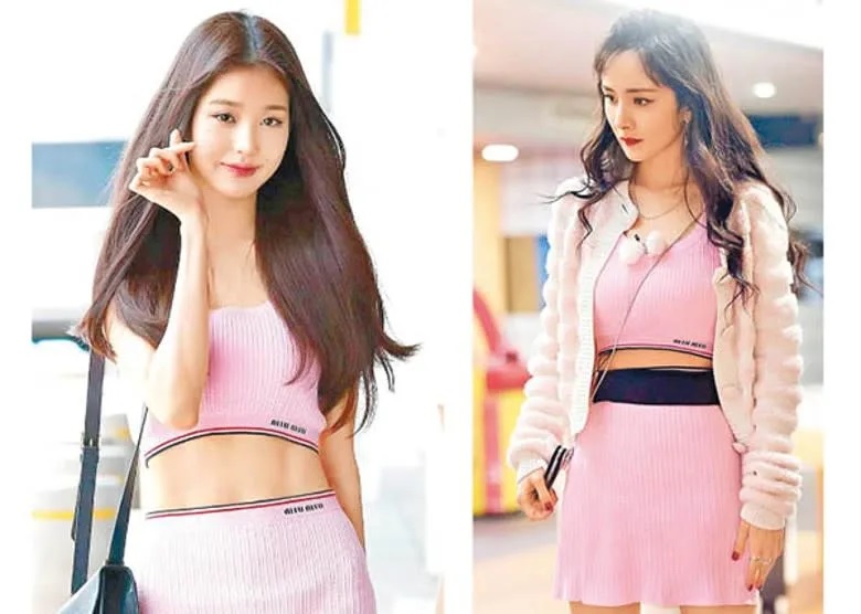 3 楊冪（右圖）與比她細18年的張元英撞衫，搞到劣評如潮！.jpg