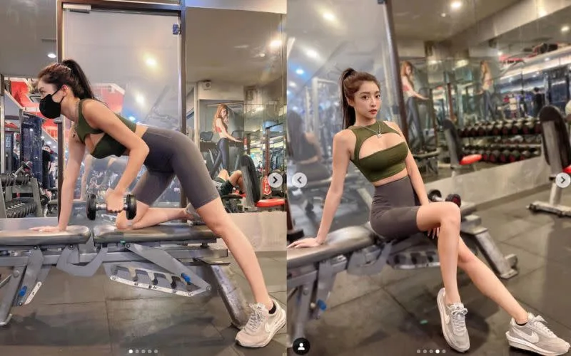 3 ▲蘿拉穿著火辣在健身房運動。.png