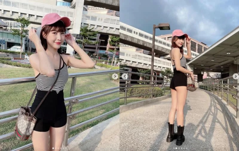 1 ▲孟潔今（1）日在IG曬出自己到好市多外「露屁股蛋」的超美辣照。.jpg.jpg