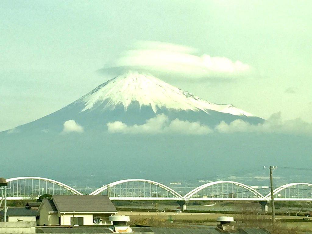 富士山笠雲