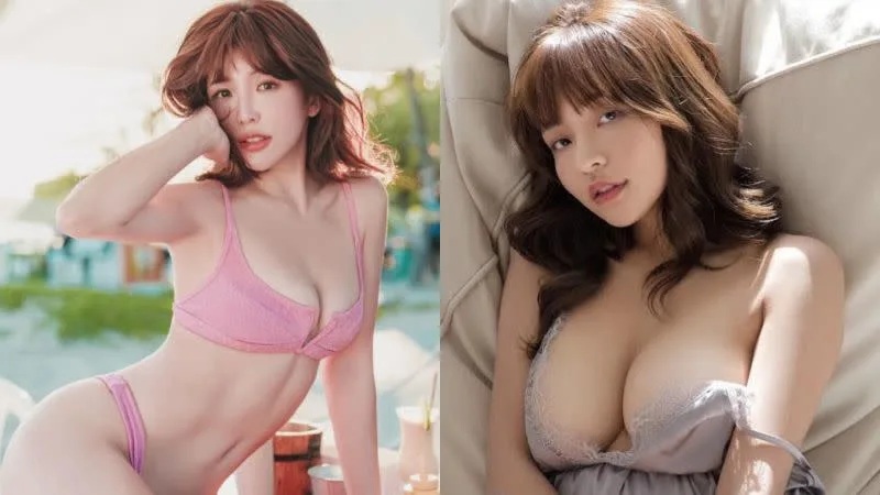 1  ▲壯壯（左圖）、林襄穿泳衣玩自拍，照片曝光。.jpg