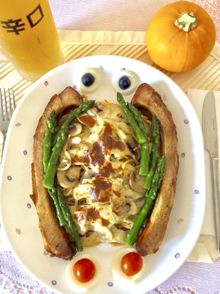 芝士磨菇焗意粉