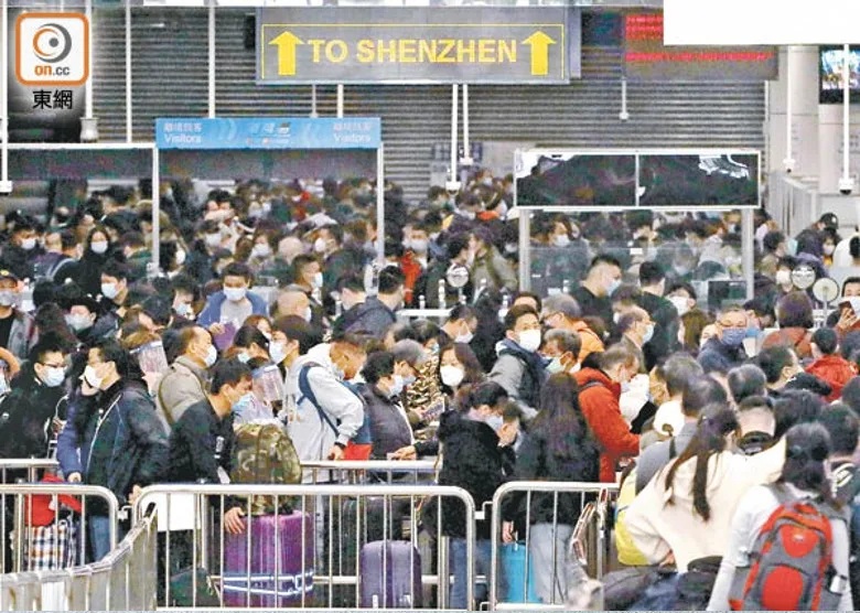 港人返內地度歲，但鮮見旅客南下。.jpg